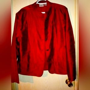 Chico's maroon blazer